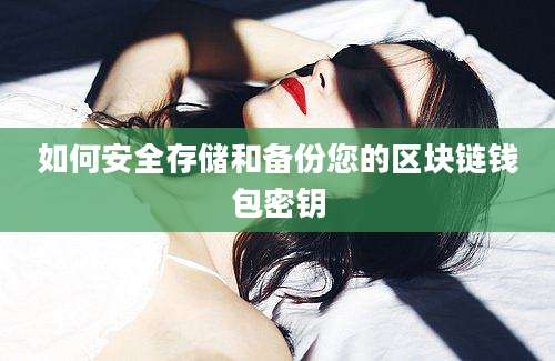 如何安全存储和备份您的区块链钱包密钥