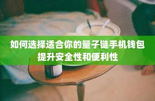 如何选择适合你的量子链手机钱包提升安全性和便利性