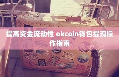 提高资金流动性 okcoin钱包提现操作指南