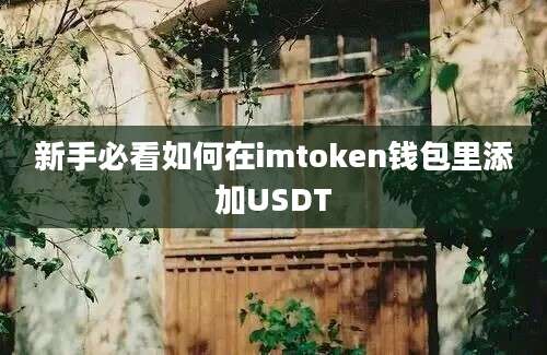 新手必看如何在imtoken钱包里添加USDT