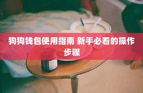 狗狗钱包使用指南 新手必看的操作步骤