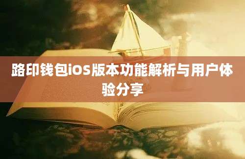 路印钱包iOS版本功能解析与用户体验分享