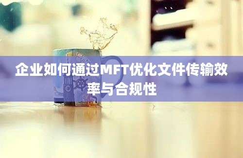 企业如何通过MFT优化文件传输效率与合规性