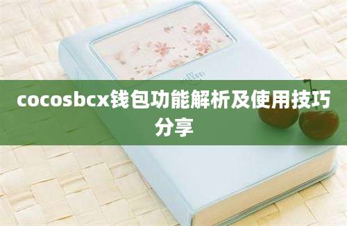 cocosbcx钱包功能解析及使用技巧分享