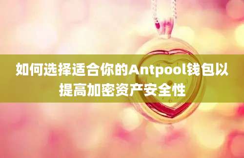 如何选择适合你的Antpool钱包以提高加密资产安全性