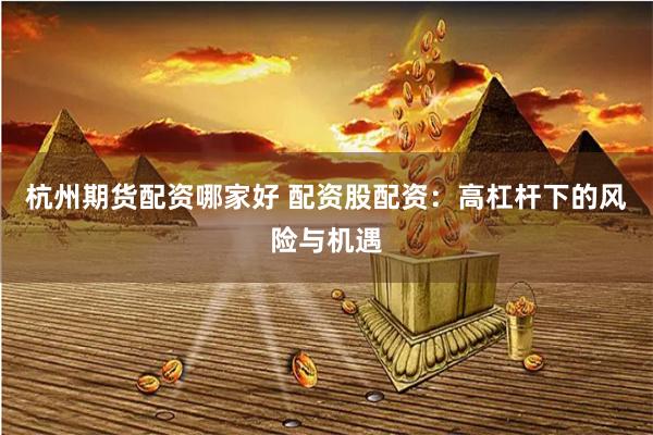杭州期货配资哪家好 配资股配资：高杠杆下的风险与机遇